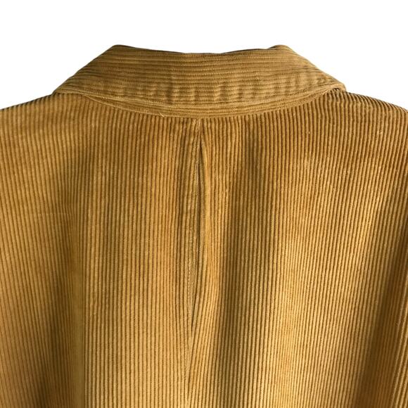 The Vermont Country Store Dress Womens 2X Dark Gold Corduroy Long Sleeves - Picture 5 of 6